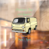 Klassische van-Cartoon-Abbildung Fensteraufkleber (Blatt 2)