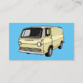 Klassische van-Cartoon-Abbildung Visitenkarte (Rückseite)