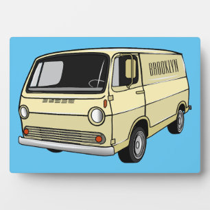 Klassische Van-Cartoon-Illustration Fotoplatte