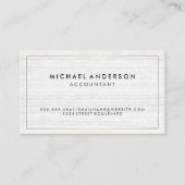 Klassische Variation aus weißem Marmor Visitenkarte (Vorderseite)