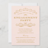 KLASSISCHE VERLOBUNG| EINLADUNG DER ENGAGENTPARTEI (Vorderseite)