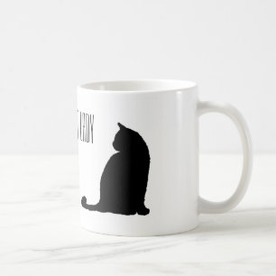 Klassische verrückte Katzen-Dame Mug Kaffeetasse
