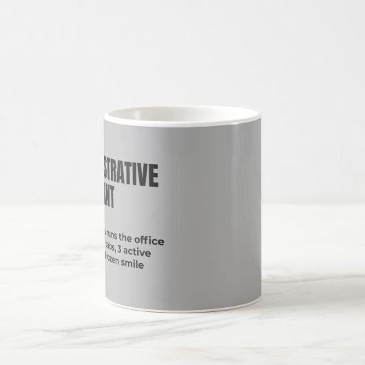 Klassische Verwaltungsassistenzdefinition Kaffeetasse (Mittel)