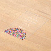 Klassische Verzierte Art Deco Stil Mandala Wedding Acryleinladungen (Ablage )