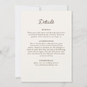 Klassische Verzierte Art Deco Stil Mandala Wedding Einladung (Rückseite)