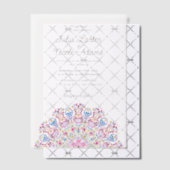 Klassische Verzierte Art Deco Stil Mandala Wedding Pergament Einladungen (Versetzt (Einladung))