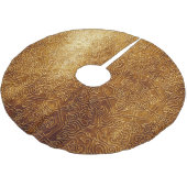 Klassische Verzierte Metallplatte Polyester Weihnachtsbaumdecke (Schrägansicht)