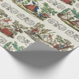 Klassische Verzierte Vintage Pastoral Geschenkpapier