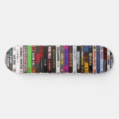 Klassische VHS-Tapes auf der Skateboard (Horizontal)