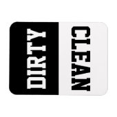 Klassische Vielfalt Schwarz/Weiß Sauberkeit/Geschi Magnet (Horizontal)