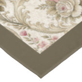 Klassische Viktorianische Damaskus warme Atmosphär Tischdecke (Schrägansicht)