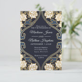 Klassische Viktorianische Hochzeit Einladung (Stehend Vorderseite)