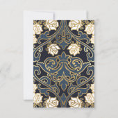 Klassische Viktorianische Hochzeit Einladung (Rückseite)