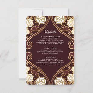 Klassische Viktorianische Hochzeiten RSVP Karte