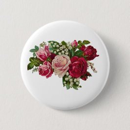 Klassische Viktorianische Rose Lily of the Valley Button