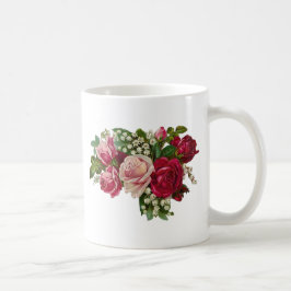 Klassische Viktorianische Rose Lily of the Valley Kaffeetasse
