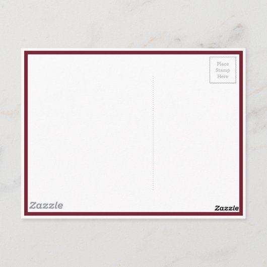 Klassische Viktorianische Rose Lily of the Valley Postkarte (Rückseite)