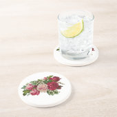 Klassische Viktorianische Rose Lily of the Valley  Sandstein Untersetzer (Seite)