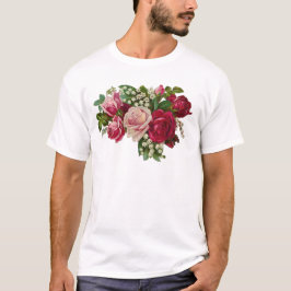 Klassische Viktorianische Rose Lily of the Valley T-Shirt