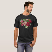 Klassische Viktorianische Rose Lily of the Valley T-Shirt (Vorne ganz)