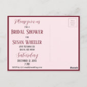 Klassische Viktorianische Rose Lily Valley Brautpa Postkarte (Rückseite)