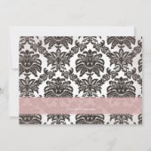 Klassische Vintag rosa Frühgeburtserklärung Ankündigung (Rückseite)