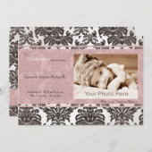 Klassische Vintag rosa Frühgeburtserklärung Ankündigung (Vorne/Hinten)