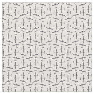 Klassische Vintage Airplane-Flugzeug-FARBE Stoff