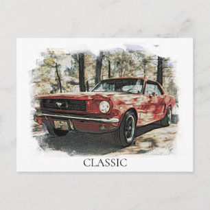 *~* Klassische Vintage Antike Malerei Muskel Pferd Postkarte
