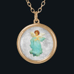 *~* Klassische Vintage AP40 Angel Roter Kopf Türki Vergoldete Kette<br><div class="desc">(Suche nach AP40 für ähnliche Designs) Transfer zu anderen Produkten, wenn Sie möchten. Vintages ROUND Gold-Design mit süßer Klassik einer jungen RED HEAD ANGEL in TURQUOISE CLOTHING * Energetisch Enhanced Romantic Vintag Retro Antique ANGEL Imitate Glitzer Diamant Background. ROTE KOPFANGEL mit TURQUOISE-blauem KLEIDEN mit einem silbernen Glitzer Hintergrund. — Seit...</div>