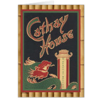 Klassische, Vintage asiatische Menükunst!