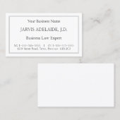 Klassische, Vintage Berufliche Visitenkarte (Vorne/Hinten)