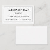 Klassische, Vintage Berufliche Visitenkarte (Vorne/Hinten)