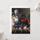 Klassische Vintage Blume Malerei Karte (Vorderseite/Rückseite Beispiel)
