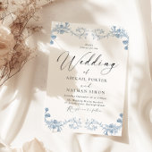 Klassische Vintage Chinoiserie Elegante Hochzeit Einladung