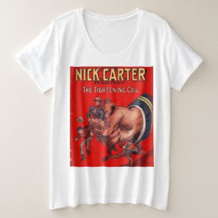 Klassische Vintage Comicen Große Größe T-Shirt