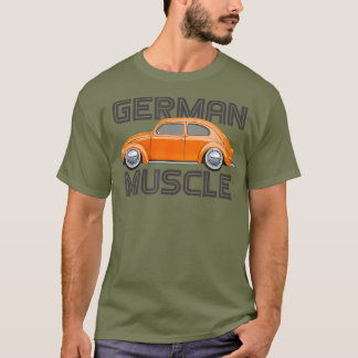 Klassische Vintage deutsche Muskelkater-Bug-Buggy T-Shirt