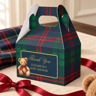 Klassische Vintage-Elegante-Teddybär-Baby-Party Geschenkschachtel
