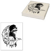 Klassische Vintage Frauen Umbrella Rubber Art Brie Gummistempel (Stempel)