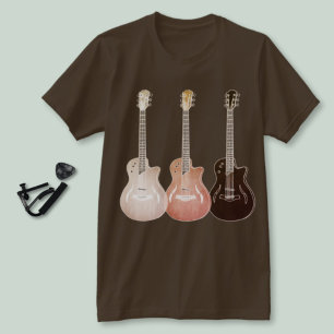 Klassische Vintage-Halbakustikgitarren Rustic Musi T-Shirt