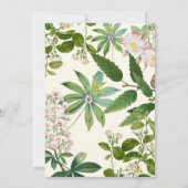 Klassische Vintage Hochzeit Einladung (Rückseite)