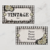 Klassische Vintage inspirierte Geschäftskarten Visitenkarte (Vorne/Hinten)