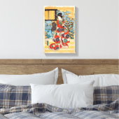 Klassische Vintage japanische Geisha ukiyo-e Utaga Leinwanddruck (Insitu (Schlafzimmer))