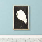 Klassische Vintage japanische Krankunst Leinwanddruck (Insitu (Holzboden))