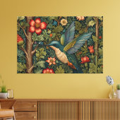 Klassische Vintage Kolibri-Kunst Leinwanddruck (Insitu (Wohnzimmer))