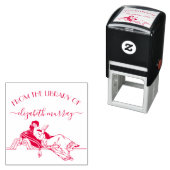 Klassische Vintage Leserinnen Permastempel (Beispiel)