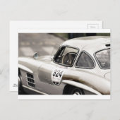 Klassische Vintage Mercedes Black & White Postkarte (Vorne/Hinten)