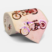 KLASSISCHE VINTAGE MOTORRÄDER KRAWATTE (Gerollt)