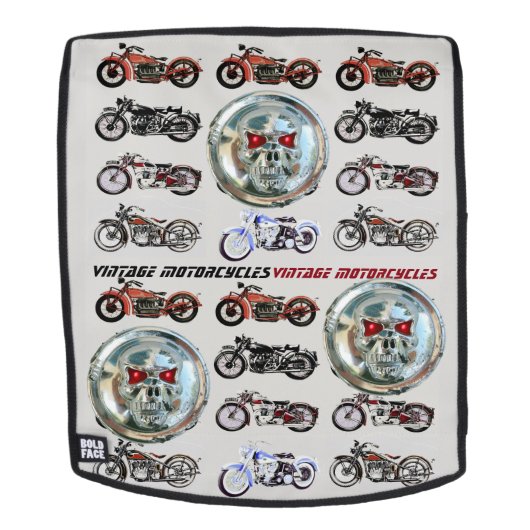 KLASSISCHE VINTAGE MOTORRÄDER UND METAL RUCKSACK (Abnehmbare Front)