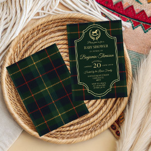 Klassische Vintage-Polo-Pferd-Party-Baby-Dusche Einladung